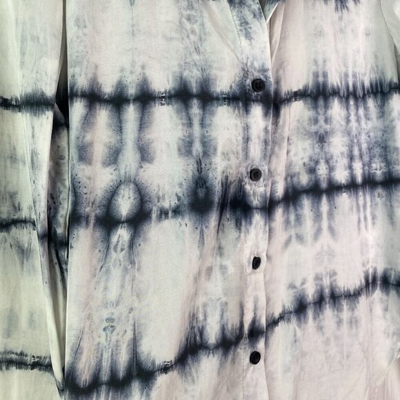 Bella Dahl Womens Flowy Tie Dye Button Down Shirt XS Coastal Cowgirl Boho - Picture 7 of 12